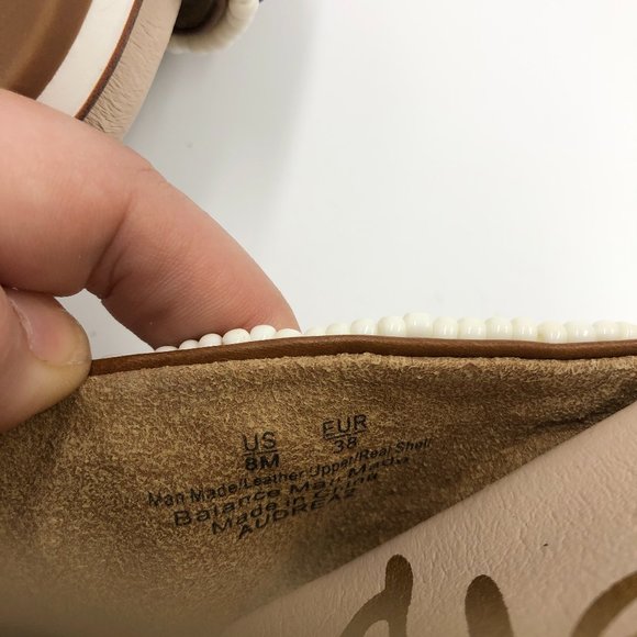 Sam Edelman Audrea Seashell Crossband Sandals 8 - Picture 6 of 6